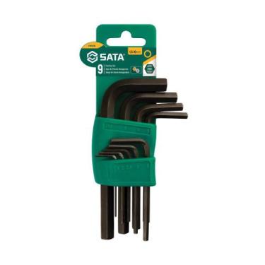 Imagem de Jogo Chave Allen 1,5 A 10MM Com Suporte 9 Peças Sata ST09129L