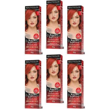 Imagem de Beauty Color Tintura 76.44 RUIVO ABSOLUTO TESTE 45gr (06 Unidades) Cor