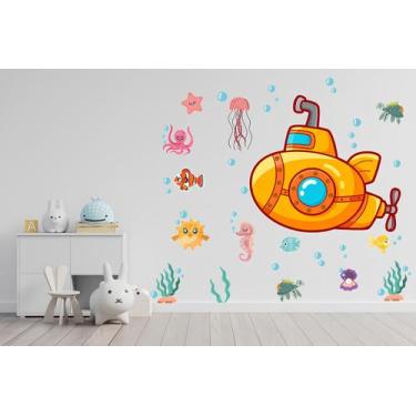 Imagem de Adesivo de Parede Submarino Mod01 - Lojinha da Luc Adesivos