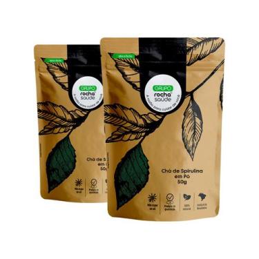 Imagem de Chá de Spirulina Natural em Pó Sabor Autêntico Premium Kit 2 50g - Gru