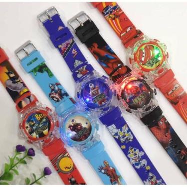 Imagem de Relógio Infantil Digital para Crianças Toca Musica Pisca Luz Led Perso