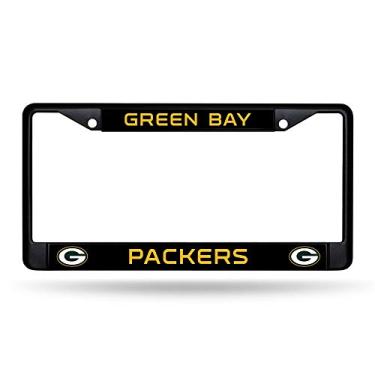 Imagem de Rico Industries Moldura de placa de licença cromada padrão NFL Green Bay Packers