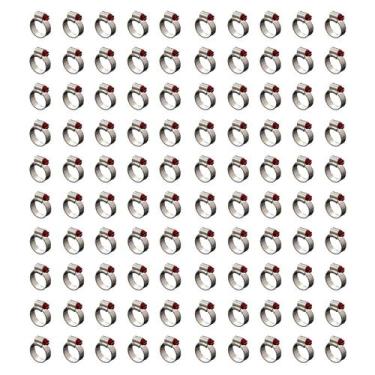 Imagem de Kit 100 Abraçadeira Aço Carbono Fita 9mm 19x27mm 5/8x1.1/16 - Marbo