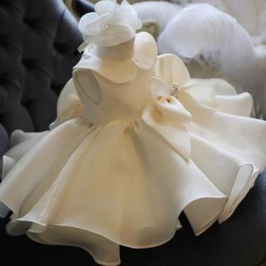 Imagem de Vestido de dama de honra noivinha gola boneca mais tiara - AUGUI Noiva