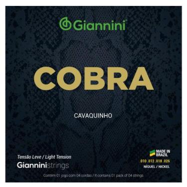 Imagem de Encordoamento Cavaquinho Giannini Cobra GESCL Níckel .010 Leve