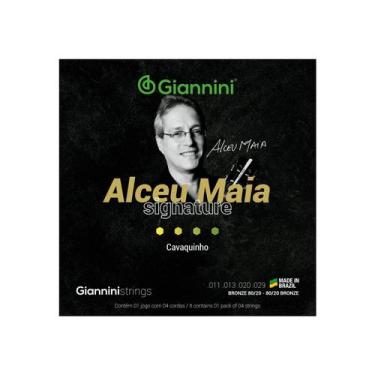 Imagem de Encordoamento Cavaquinho Pesada Giannini Alceu Maia Signature SSCVAM