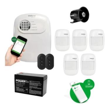 Imagem de Kit Alarme Intelbras Anm 24 App 5 Sensores Presenca Sem Fio