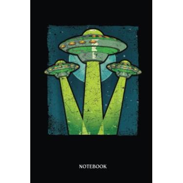 Imagem de Alien Notebook: Extraterrestrial Sci Fi Alien Unidentified Flying Object Ufo | Alien Journal, Lined Journal Ufo, Ufo Journal, Lined Journal Alien, Size 6 X 9", 120 Pages.