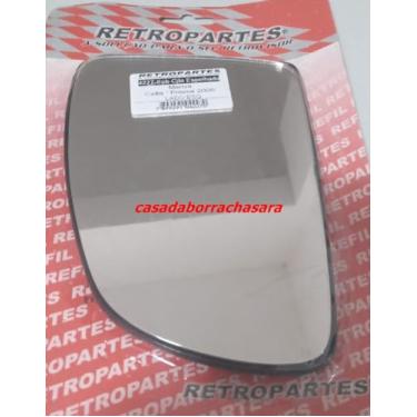Imagem de Lente Com Base Acoplada Retrovisor Prisma Celta Meriva 2007-2013, Esquerdo, Lado Motorista