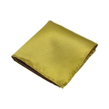 Imagem de Lenço de Bolso Masculino Vintage - Quadrado, Sólido e para Padrinhos d