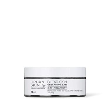 Imagem de Urban Skin Rx Clear Skin Cleansing Bar,3-in-1 Daily Cleanser, Exfoliator and Mask Removes Excess Oil and Improves Blemishes, Formulated with Salicylic Acid, Eucalyptus and Sulfur,2.0 Oz