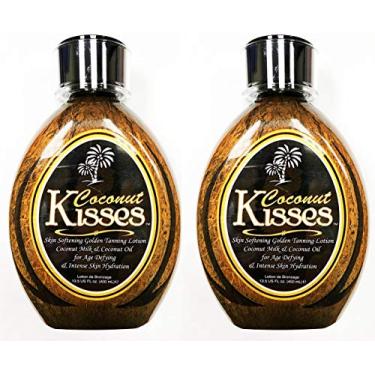Imagem de ED HARDY Lote De (2) Ed Hardy Coconut Kisses Loção Bronzeadora Dourada, 13,5 Oz