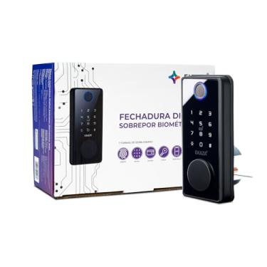Imagem de EKAZA Fechadura Digital Biométrica Inteligente Eletrônica De Embutir Sem Maçaneta Wi-Fi - EKDS-T328