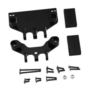 Imagem de Esquirla RC Gear de direção Montagem fixa RC Kit de haste de tração 1:12 RC Fácil de instalar RC Servo Mount Suponse Servo Montagem de fixação para G500, Preto
