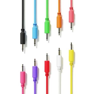 Imagem de ExcelValley - Cabos de Patch Mono Modular TS 3,5 mm 1/20.3 cm Sintetizador Eurorack [Pacote com 10 | 180 cm - 70,87"]