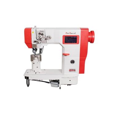 Imagem de Máquina Costura Industrial Coluna Eletrônica 02 Agulhas Transporte Duplo SS1592S-PR-QI - Sun Special