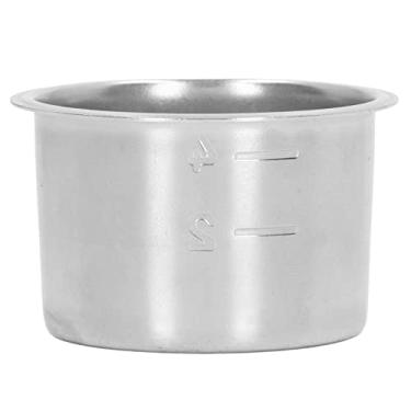 Imagem de Filtro de café de aço inoxidável, cesta de filtro de pó de café, cesta de filtro poroso, 4 xícaras de aço inoxidável, tigela de filtro, tigela de filtro, acessórios para máquina de café para cabo de
