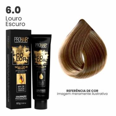 Imagem de Coloração Profissional 60g Pro Color - PROHAIR, 6.0 Louro Escuro