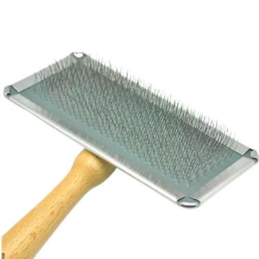 Imagem de Rasqueadeira de Madeira Profissional Tamanho 4 para Pets - 70188 - CHA