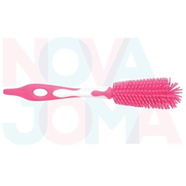 Imagem de Escova De Lavar Mamadeira Super Macia Rosa Da Kuka