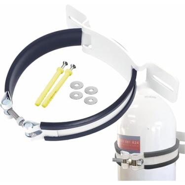 Imagem de Suporte de tanque de oxigênio - Suporte de garrafa de gás, suporte de cilindro montado na parede para fábrica de laboratórios clínicos e trailers, 1 peça
