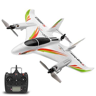 Imagem de GoolRC Avião RC XK X450, Motor Sem Escovas 6 Canais, Decolagem Vertical LED, 3 Modos de Voo, Controle Remoto 2.4G 6CH, Bateria de Lítio 11.1V 1000mAh, Ideal para Meninos e Meninas