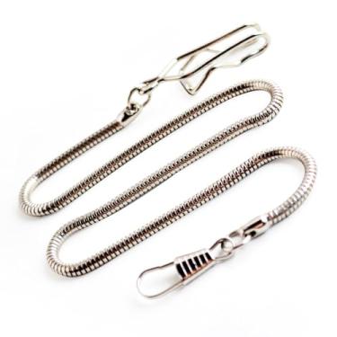 Imagem de BOSHIYA Correntes de relógio de bolso para homens vintage metal Albert colete acessórios de corrente/cor: ouro/prata/preto/bronze, Novo - branco - 05