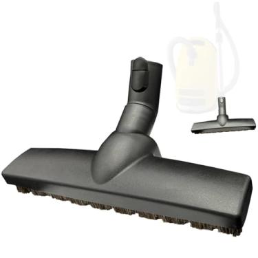 Imagem de Cabeça de escova a vácuo de substituição com rodas e cerdas de crina de cavalo compatível com acessórios e acessórios de aspirador Miele C1 C2 C3 para carpete, pisos duros de azulejo - Acessório a