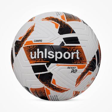 Imagem de Bola de Futebol Campo Uhlsport Resit R2 Preto/Laranja Tamanho 5