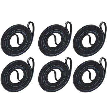 Imagem de 6 peças de correias de tambor para secador de borracha 341241 compatíveis com secadora de roupas Whirlpool 1LE5700XKW0 1LG5701XKW0