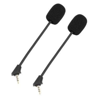 Imagem de Jectse 2PCS Cloud Alpha Mic Substituição, Wireless Gaming Headset Noise Cancelando 3.5mm Destacável Mic Boom, Fios Núcleo OFC Com Tampa De Espuma De Pára-brisas