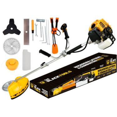 Imagem de Roçadeira A Gasolina 52cc Com Acessórios Bro520 The Black Tools