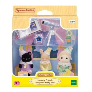 Imagem de Bonecos Sylvanian Families - Amigos do jardim da infancia - Noite do Pijama EPOCH MAGIA