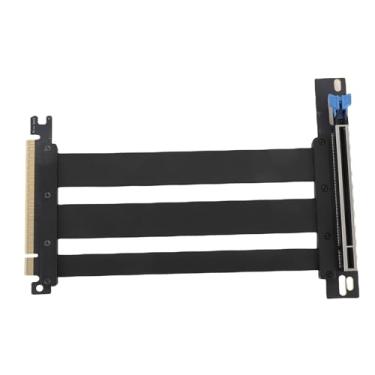 Imagem de Heayzoki 90 Graus PCIE 5.0 X16 RISER Cabo Com Slots Blindados, Compatíveis para RTX 4090, Design de Plug e Play, Excelente Fluxo de Ar, Protetor de Cabo Exclusivo, para Casos de PC (20cm)