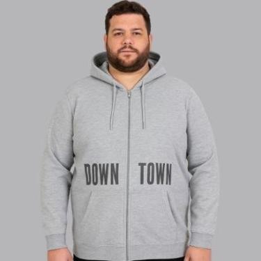 Imagem de Jaqueta Masculina Flanelada Com Capuz Claro Plus Size- Malwee-Masculino