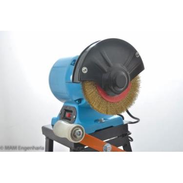 Imagem de Maquina De Raspar E Limpar Cana Com Motor Elétrico - MAM ENGENHARIA