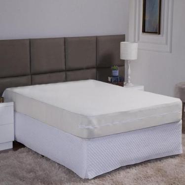 Imagem de Capa De Colchão Queen 30Cm Zíper Protetor Malha Lisa 1 Peça - Ametista