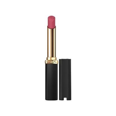Imagem de L'Oreal Paris Batom fosco Color Riche de volume intenso, maquiagem labial infundida com ácido hialurônico para uso até 16 horas, Le Berry Brilliant, 1,7 g