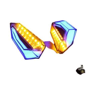 Imagem de Luzes De Sinalização LED Universais Para Motocicletas 12V À Prova d'Ág