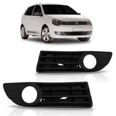 Imagem de Moldura Parachoque Grade C/Furo Milha Polo 07 A 11 Esquerda