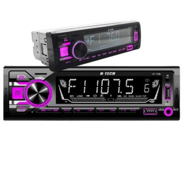 Imagem de Auto Rádio 1 Din H-Tech Entrada Usb Sd Auxiliar Bluetooth