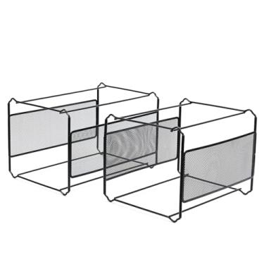 Imagem de Pacote com 2 unidades de pasta de arquivos para pendurar na mesa, organizador de arquivos para trilhos de pasta de pendurar tamanho carta e legal, serve apenas para gavetas de armário de arquivo com