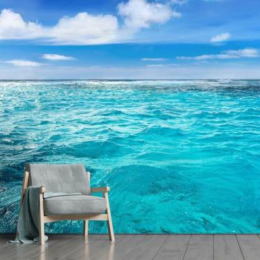 Imagem de Papel de Parede Oceano Paisagem Mar Natureza Sala Adesivo - 103pcm - A