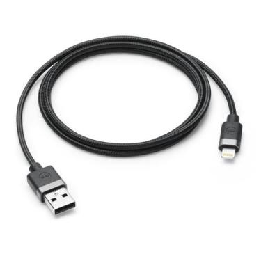 Imagem de Cabo Usb A Para Lightning Preto Econômico Seguro Prático Durabilidade 