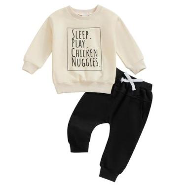 Imagem de Conjunto de roupas Baby Boy Fall, moletom de manga comprida de 12 a 18