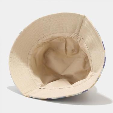 Imagem de Adultos Chapéu de Balde de Algodão Reversível Pescador Cap T - HUOGUO