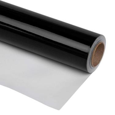 Imagem de Papel de embrulho RUSPEPA preto de 7,6 m² de cor sólida para presente