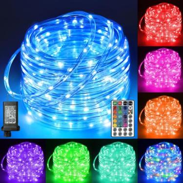 Imagem de Luzes de corda Ollny 30m 300 LED 18 cores impermeáveis