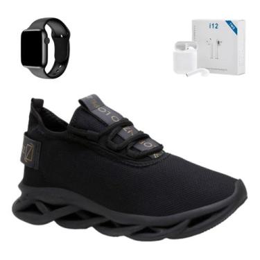 Imagem de Kit Tenis Esportivo Masculino + Smart Watch + Fone De Ouvido - Versitz