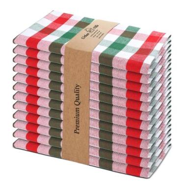 Imagem de Conjunto de 12 guardanapos de jantar de pano Urban Villa 100% algodão 